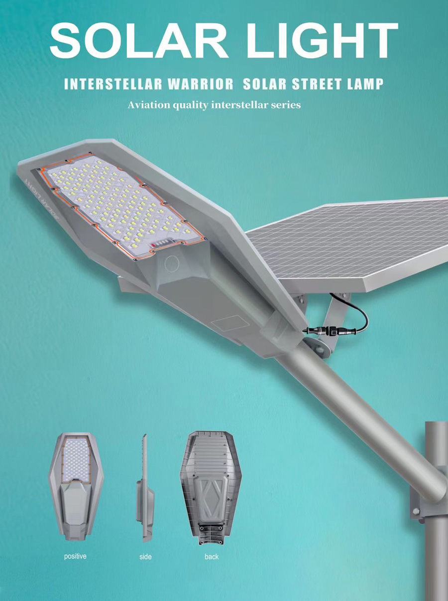 Melinz One interstellar warrior solar street light